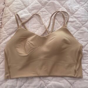 New Lululemon like a cloud sports bra size 10 in color nude.